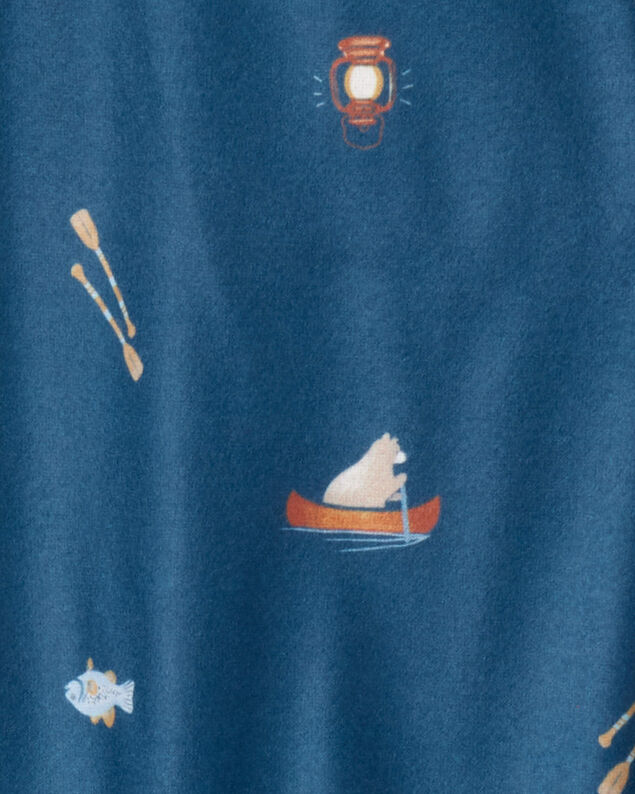 Product image 2 of Toddler 2-Piece Camp Snooze Loose Fit Pajamas - Navy/White