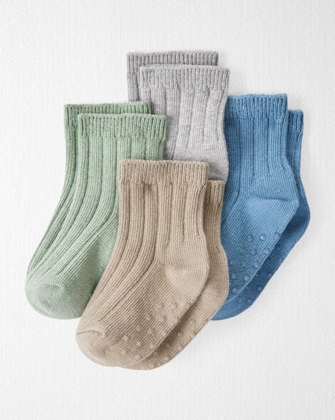  Product image 1 of Baby 4-Pack No-Slip Socks Made with Organic Cotton