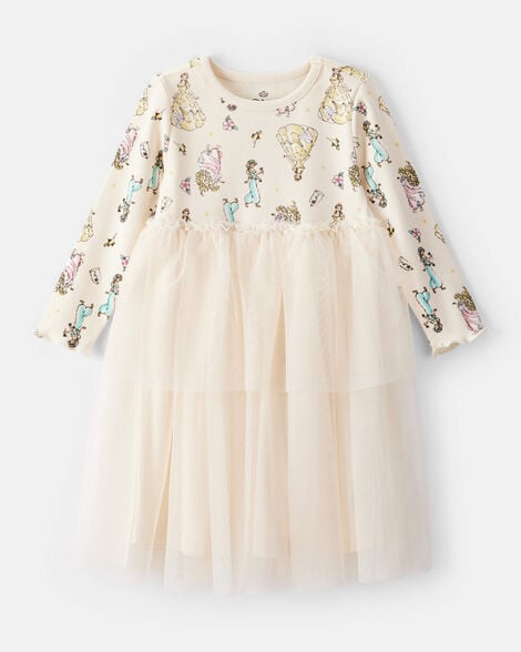 toddler disney princess long-sleeve tutu dress