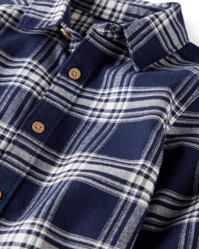 Product image 2 of Baby Organic Cotton Button-Front Flannel Shirt