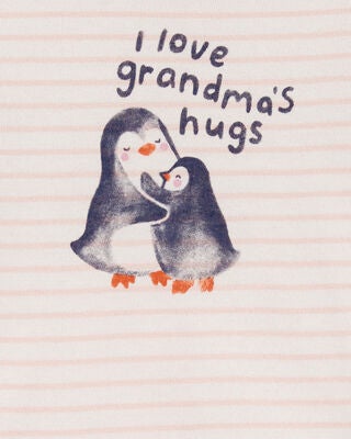 Product image 2 of Baby Penguin Grandma's Hugs Long-Sleeve Bodysuit