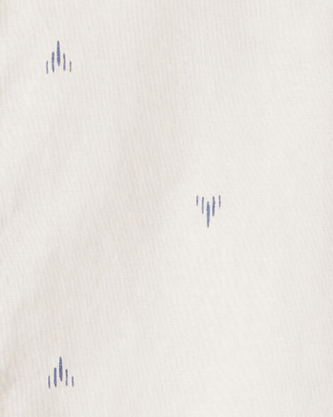 Product image 2 of Boys Printed Cotton Long-Sleeve Button-Down Shirt - Ivory