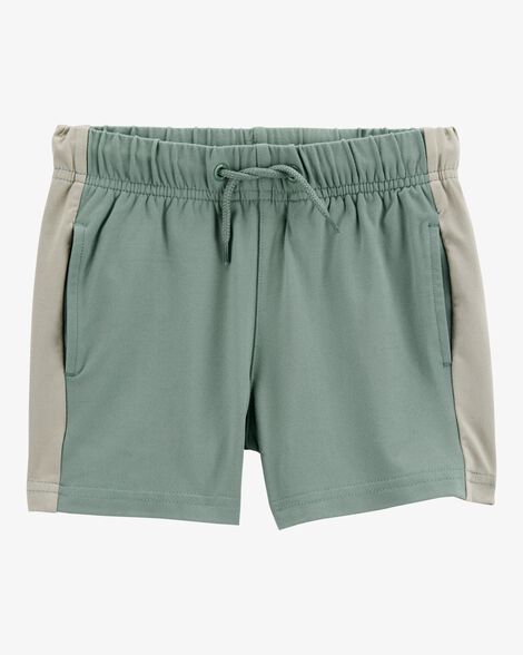  Product image 1 of Toddler Colorblock Pull-On Active Shorts - Green