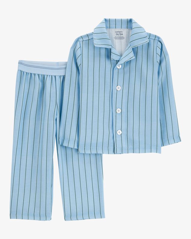 Product image 1 of Toddler Striped Loose Fit 2-Piece Pajamas - Blue