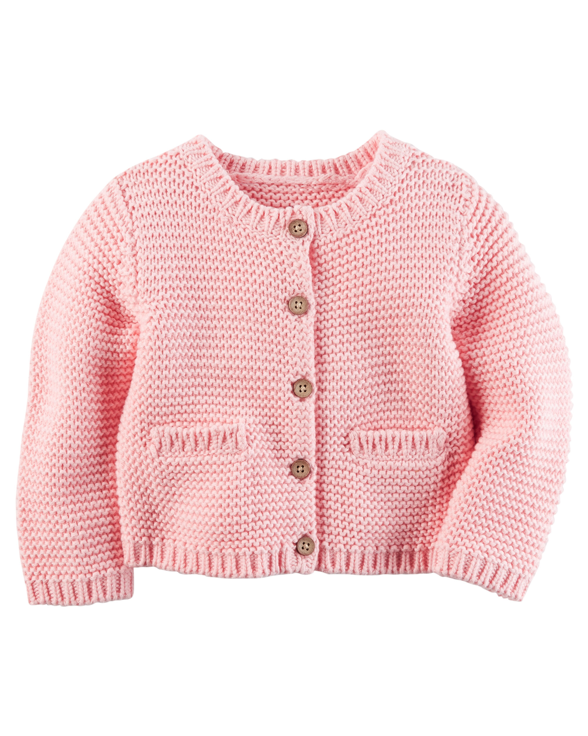 Carters Baby Girls Button Front Knit Cardigan