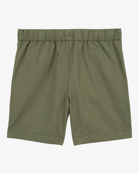 Product image 2 of Boys Pull-On Poplin Shorts - Olive