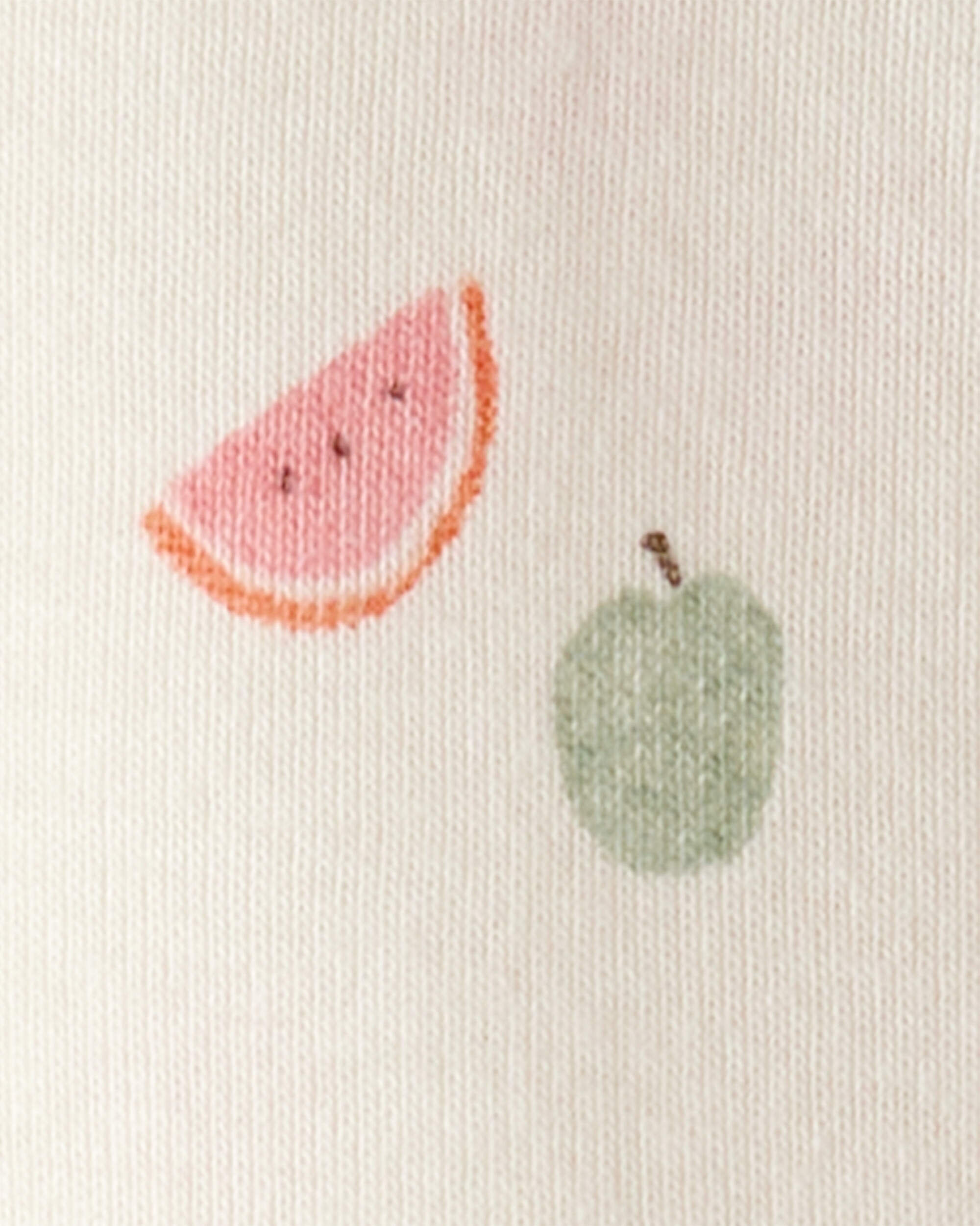 Baby Fruit Print Organic Cotton 2-Piece Pajamas