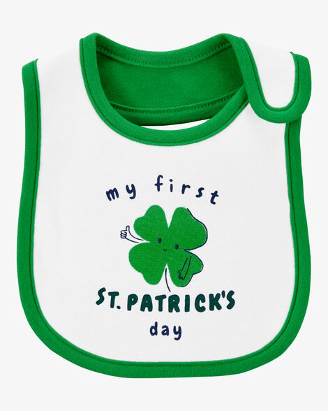  Product image 2 of Baby 2-Piece My First St. Patrick's Day Teething Bib & Sleep & Play Pajamas Set
