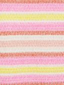 Multi - Girls Striped Crochet Knit Tank, Selected