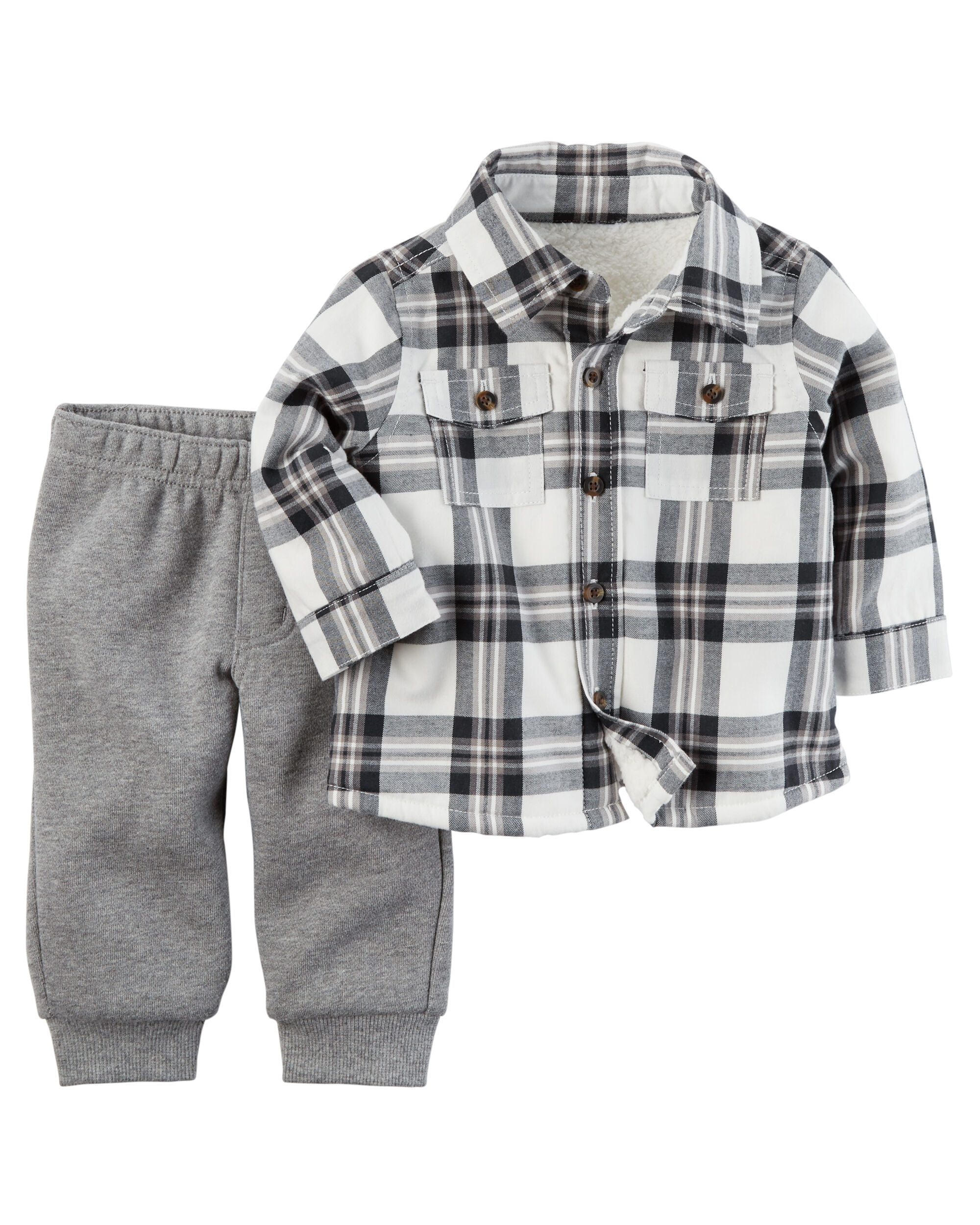 2-Piece Flannel Top & Pant Set | Carters.com