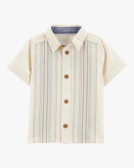  Product image 1 of Baby Geometric Print Button-Front Shirt