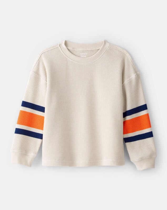 Product image 1 of Toddler Boy Thermal Long-Sleeve T-Shirt - Orange/Tan