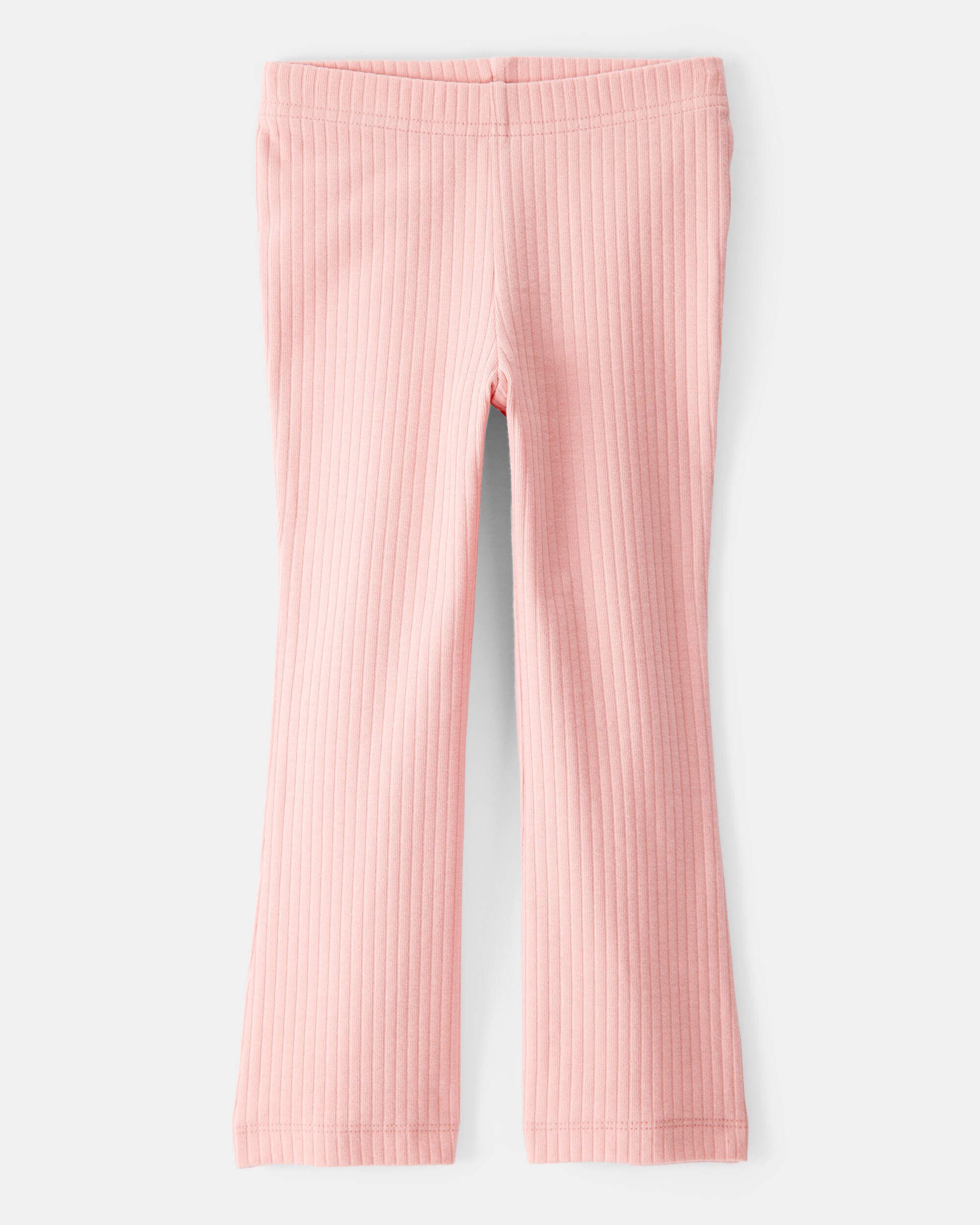 Toddler Girl Cotton Flare Leggings - Pink