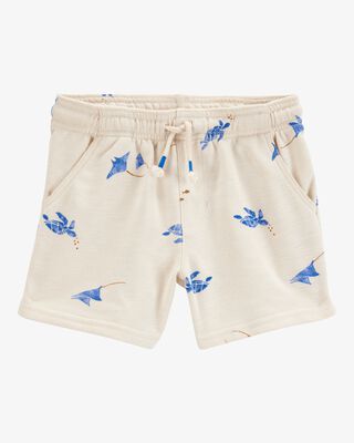 Product image 1 of Baby Sea Print Pull-On French Terry Shorts - Ivory