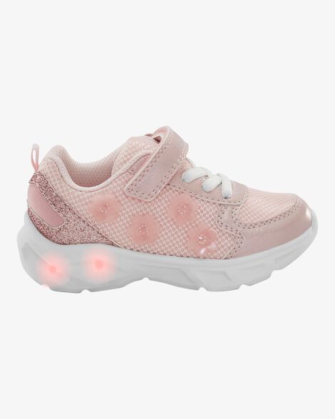  Product image 2 of Toddler Glitter Light Up Sneakers - Pink