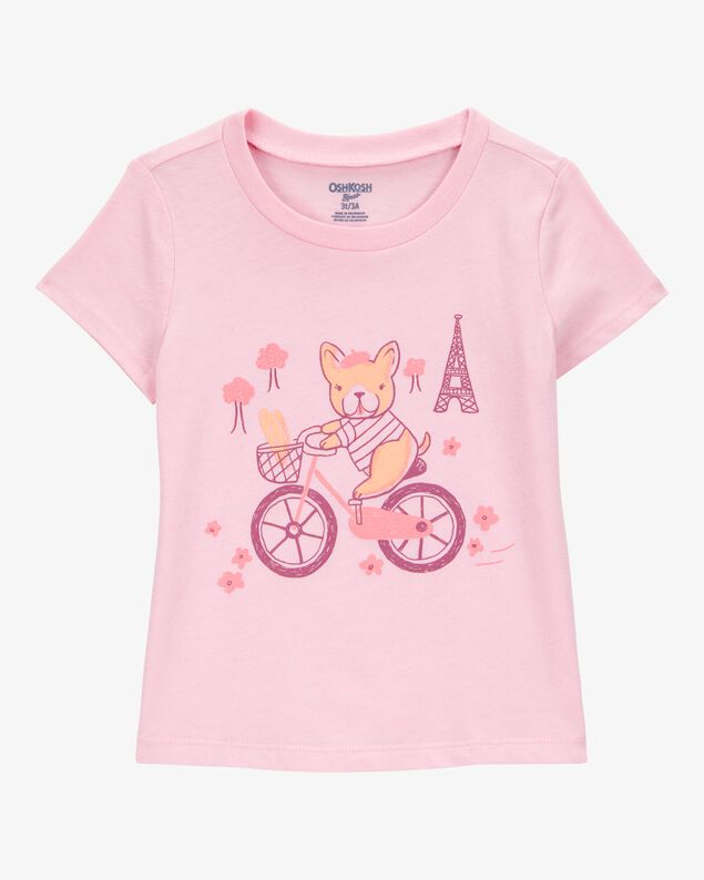 Product image 1 of Toddler Paris Short-Sleeve Graphic Tee - Pink