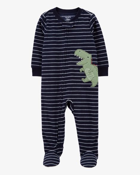 Product image 1 of Toddler 1-Piece Dinosaur Fleece Footie Pajamas