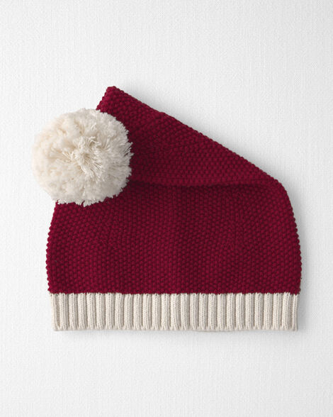 Baby Organic Cotton Sweater Knit Santa Hat