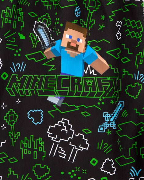  Product image 3 of Kid Minecraft® Swim Trunks - Green