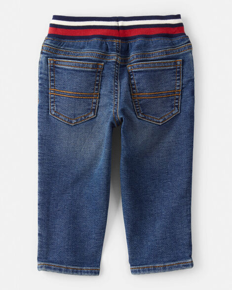 Product image 2 of Baby Boy Varsity Waistband Denim Jeans