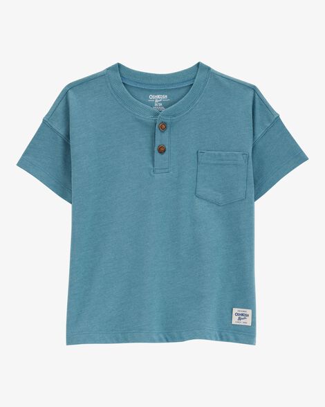  Product image 1 of Baby Pocket Henley Tee - Teal