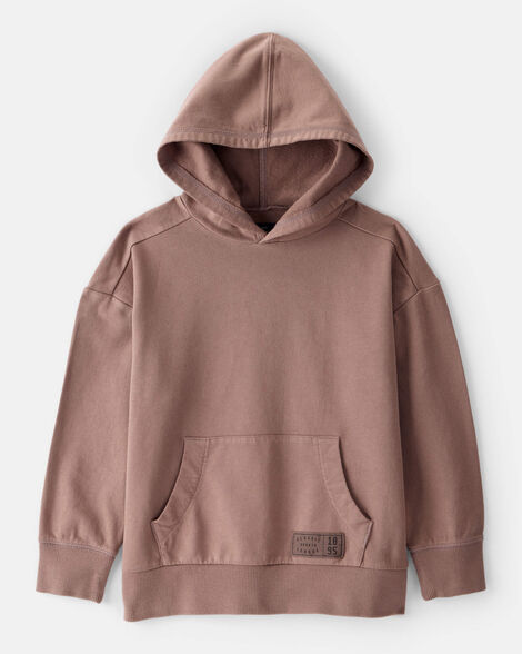 Boys French Terry Hoodie - Brown