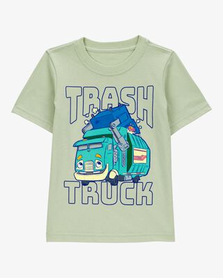 Product image 1 of Toddler Trash Truck™ Short-Sleeve Graphic Tee - Green 