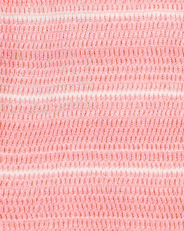 Product image 2 of Kid Striped Sweater Knit Romper - Orange