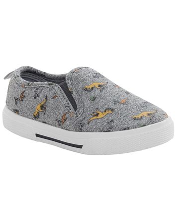 Toddler Dinosaur Slip-On Sneakers