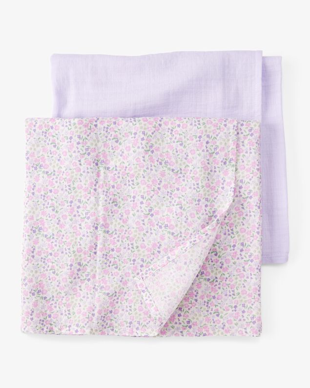 Product image 1 of Boys 2-Pack Muslin Swaddle Blankets