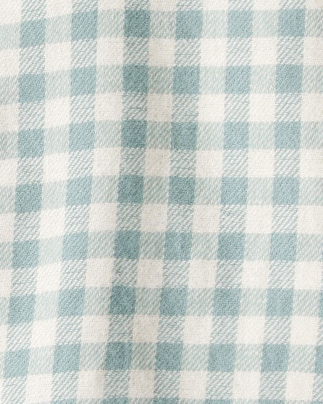 Product image 5 of Baby Boy Checkered Print Bodysuit Overall Set - Blue/Green