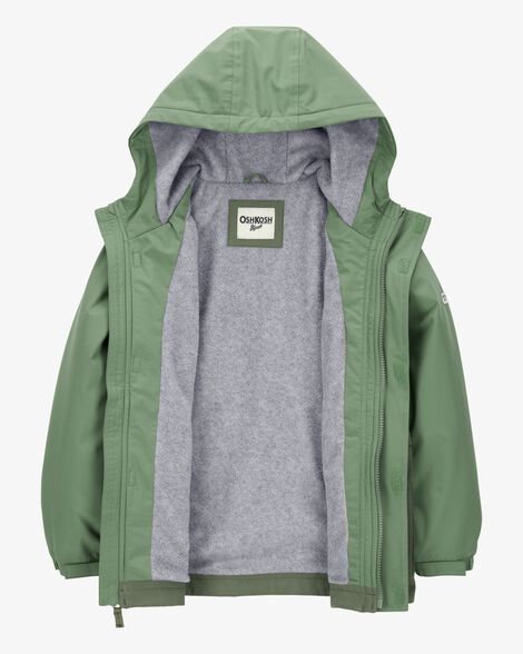  Product image 2 of Kid Midweight Color Block Jacket - Green