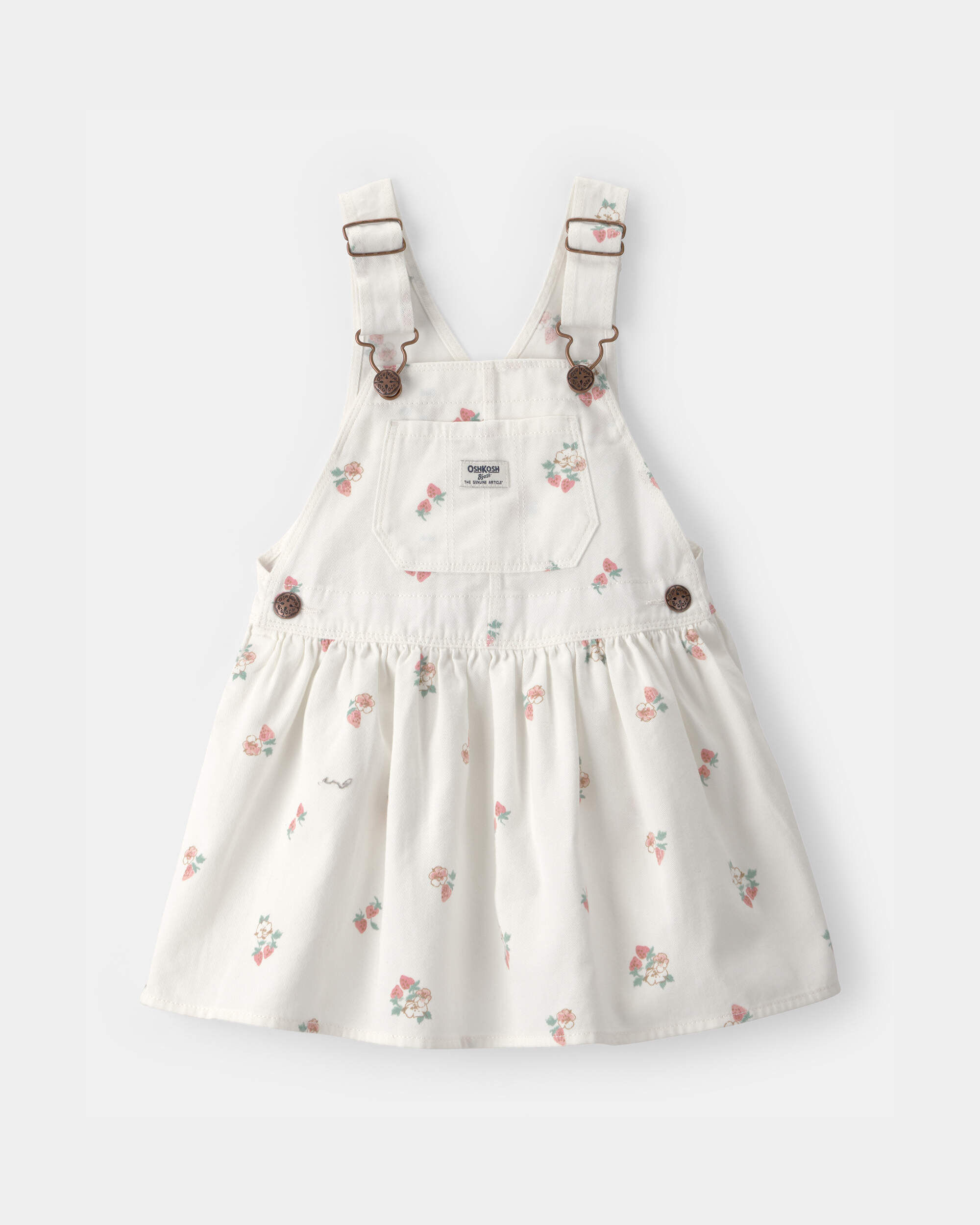OshKosh B'gosh Toddler Girl Strawberry Skirtall 2T White