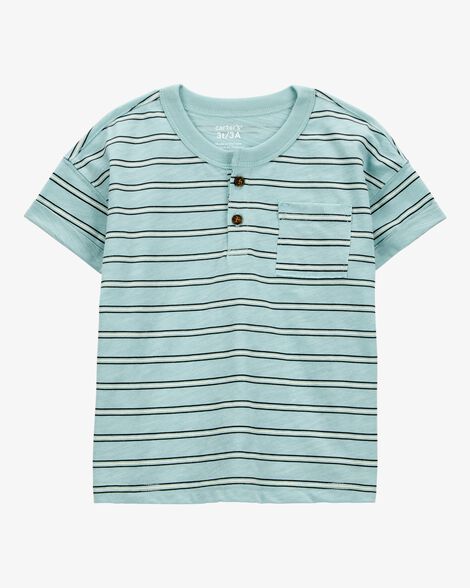  Product image 1 of Toddler Striped Slub Jersey Henley