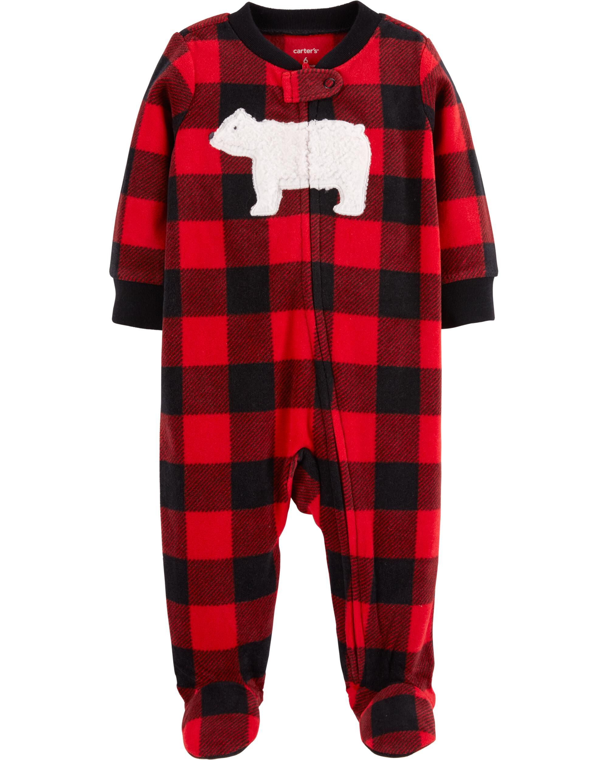 Carters plaid pajamas clearance