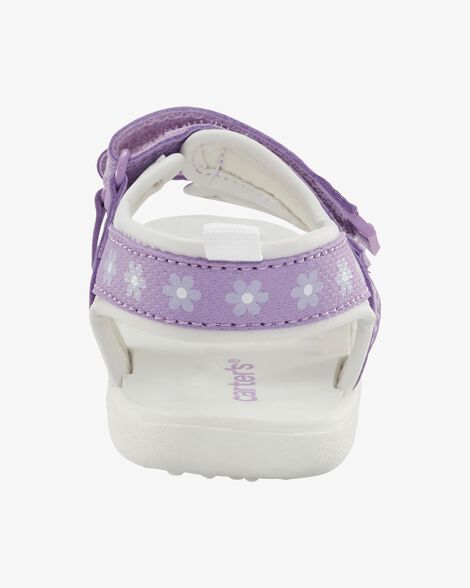  Product image 3 of Every Step® First Walker Floral Sandals - Purple/White