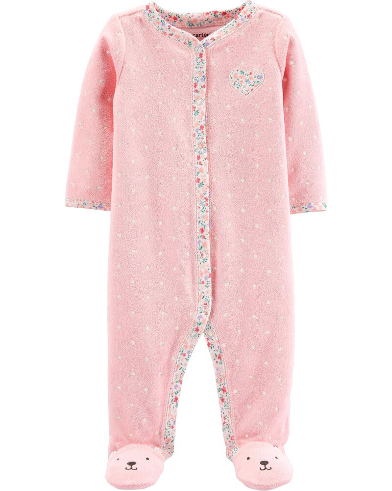 Heart Snap Up Terry Sleep Play Carters Com