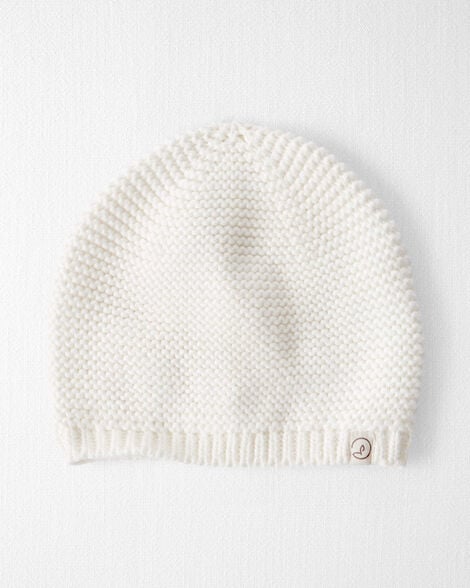 Baby Girl Organic Cotton Sweater Knit Cap