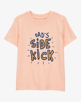 Product image 1 of Toddler Dad's Side Kick Short-Sleeve Graphic Tee - Orange