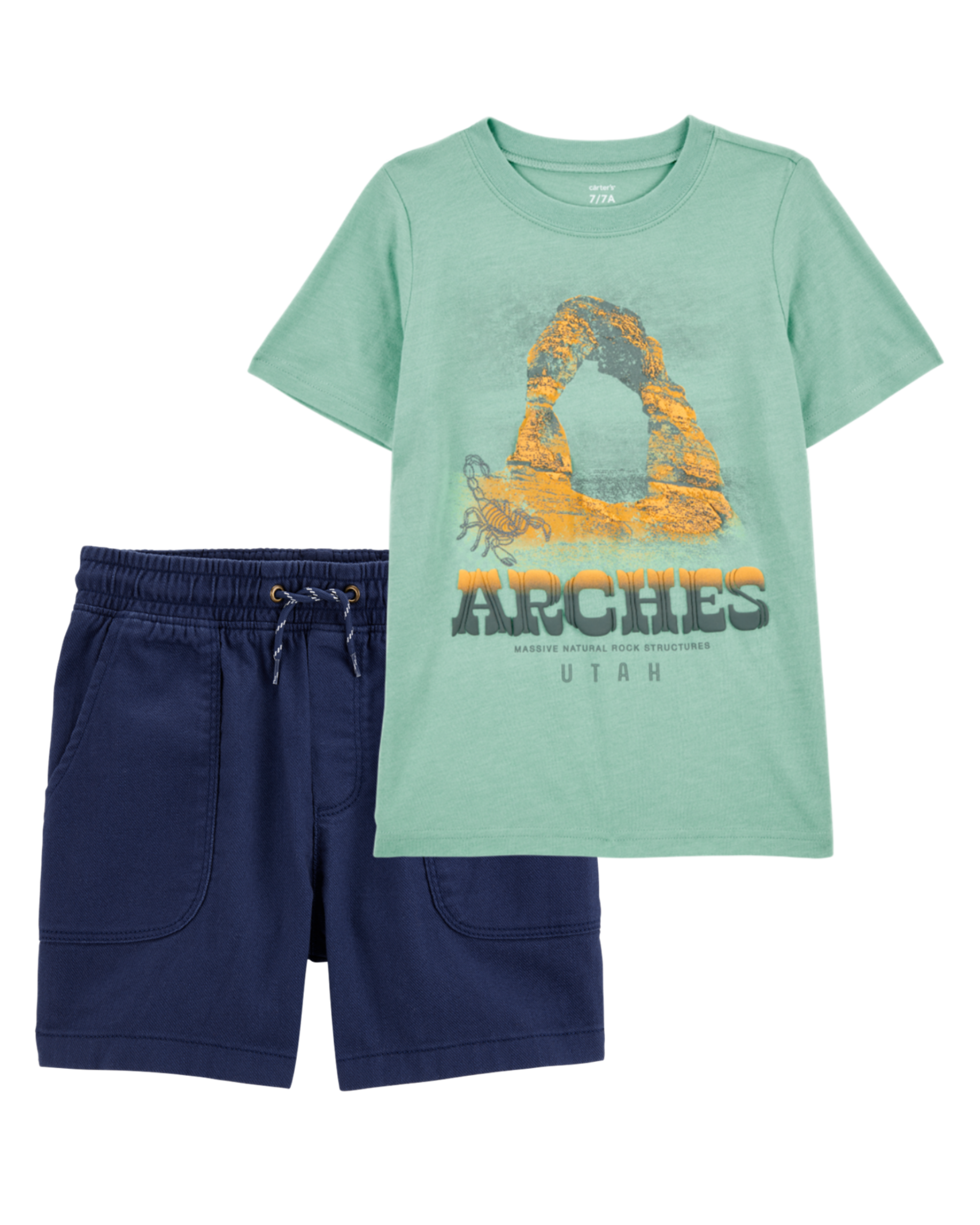 Kid 2-Piece Tee & Shorts Outfit Set