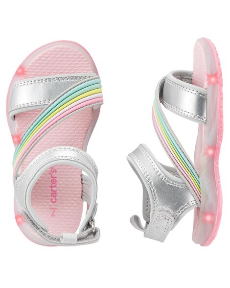 carter's unicorn light up sandals