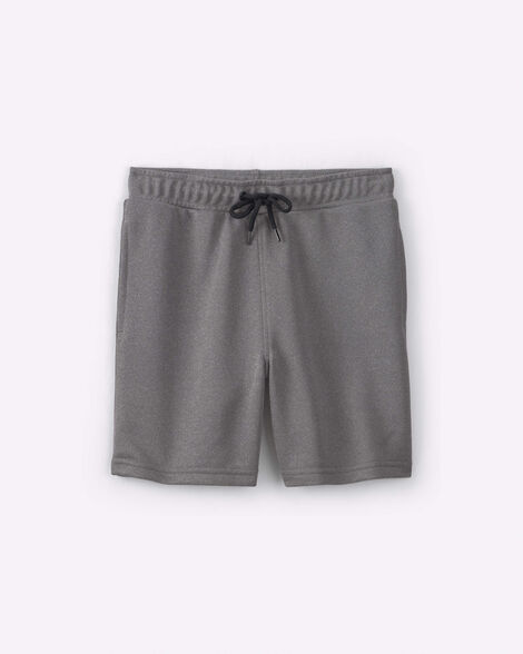 boys french terry active shorts - grey
