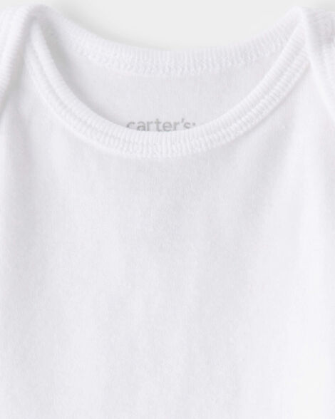 Product image 2 of Baby 5-Pack Sleeveless Bodysuits - White