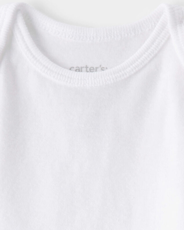 Product image 2 of Baby 5-Pack Sleeveless Bodysuits - White