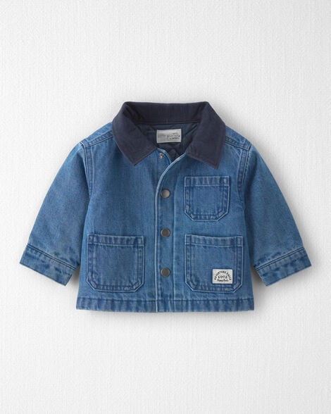 Baby Organic Cotton Denim Barn Jacket