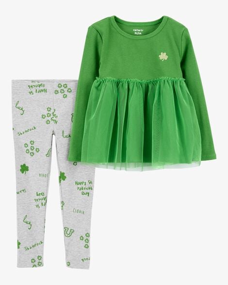 Product image 1 of Toddler 2-Piece St. Patrick's Day Top & Legging Set