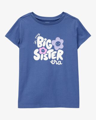 Product image 1 of Kid Big Sister Short-Sleeve Graphic Tee - Blue