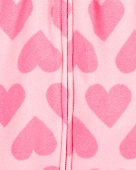  Product image 2 of Baby Hearts Hooded Zip-Up Fleece Jumpsuit