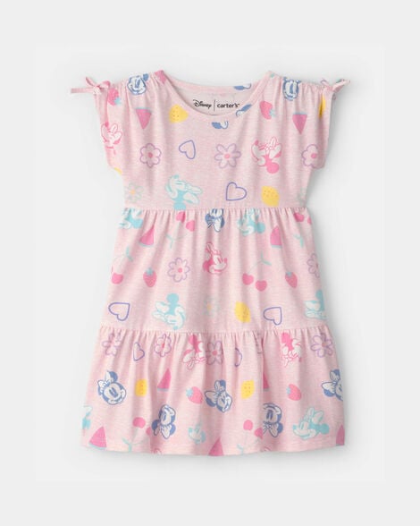 toddler girl disney© minnie mouse fruit dress - pink