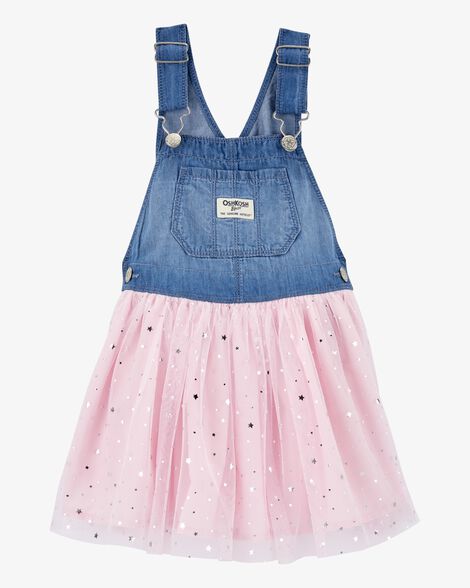  Product image 1 of Toddler Sparkly Tulle & Denim Jumper Dress